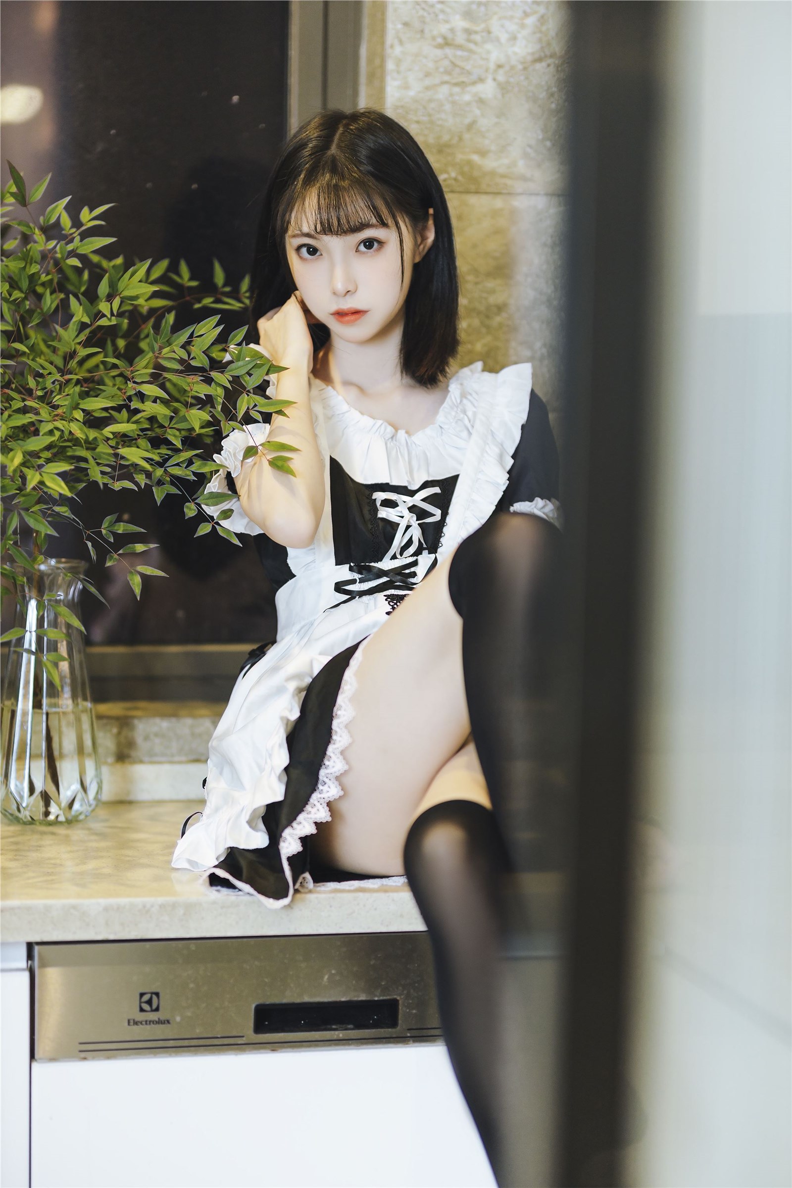 Xu LAN short skirt maid(31)